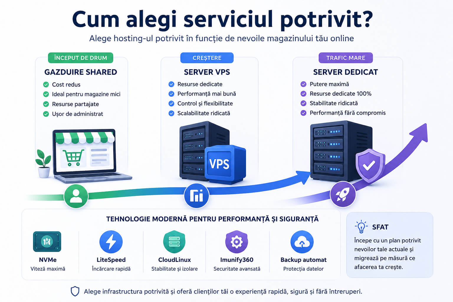 Cum alegi serviciul de gazduire web potrivit pentru un magazin online