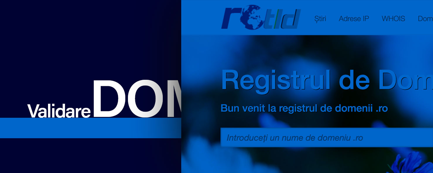 Verificare și validare domenii .RO