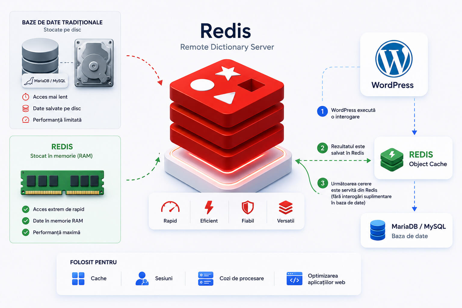 Ce este Redis pentru WordPress si cum functioneaza Object Cache