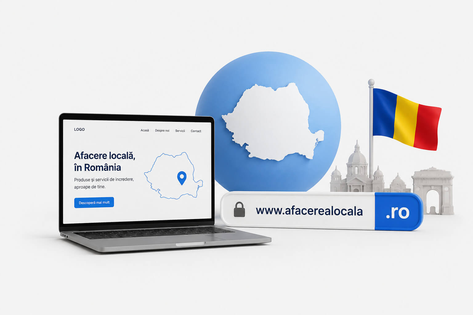 Domeniu .RO recomandat pentru afaceri si website-uri din Romania