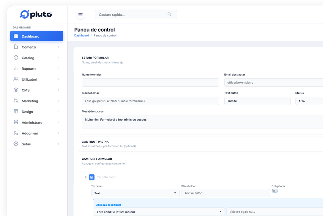 Form builder flexibil
