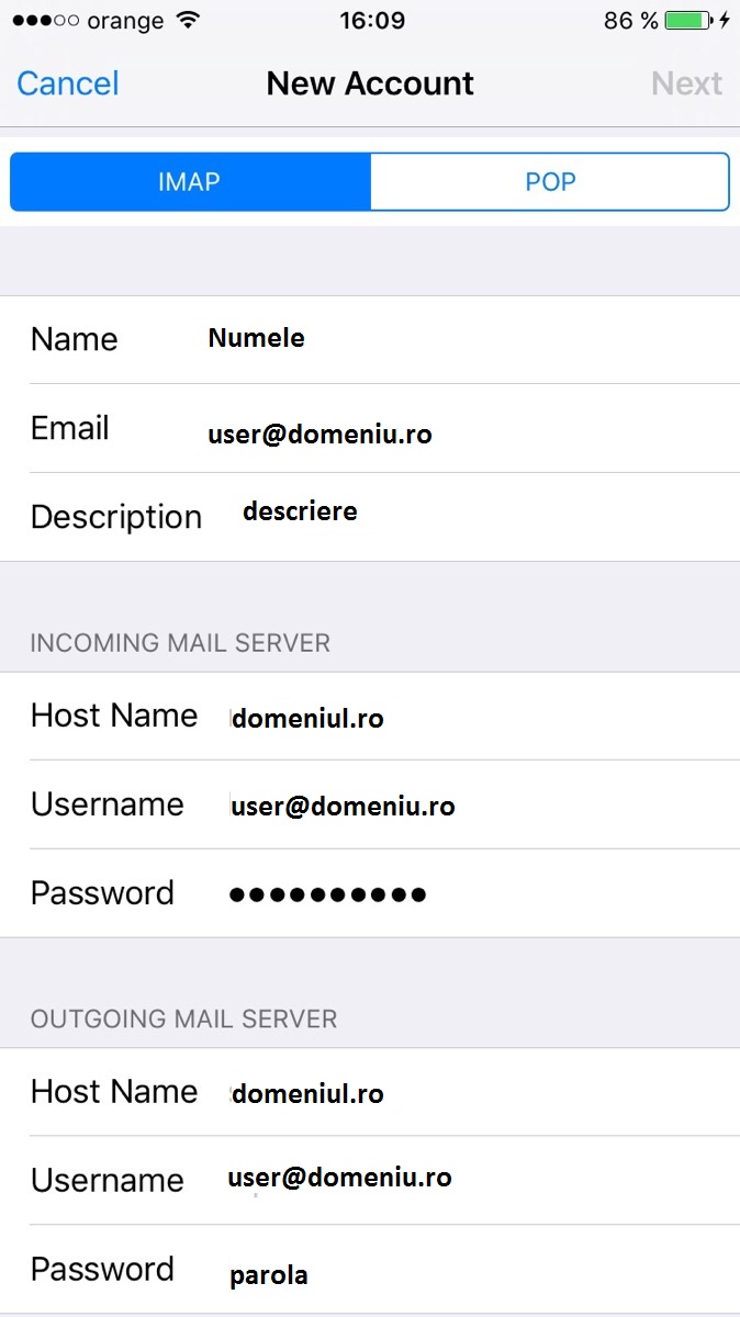 configurare email 4