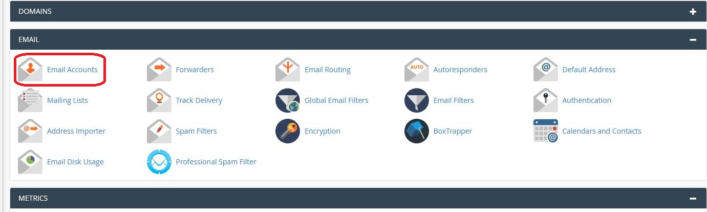 Cum modificam quota pentru o adresa de mail direct din cPanel? 2 Emailaccounts