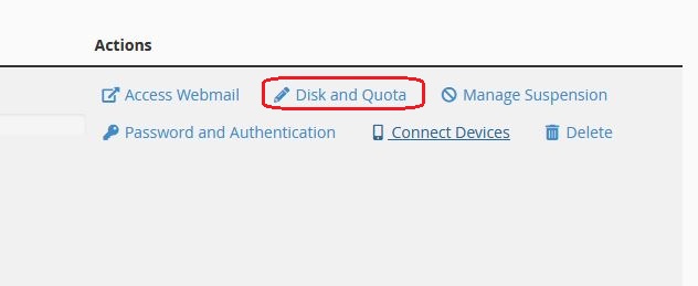 Cum modificam quota pentru o adresa de mail direct din cPanel? 3 Mailquota