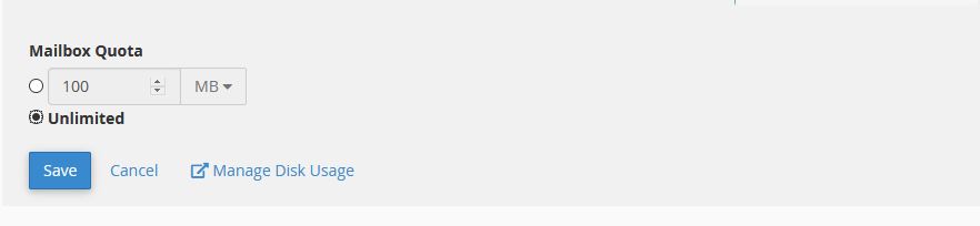 Cum modificam quota pentru o adresa de mail direct din cPanel? 4 quota