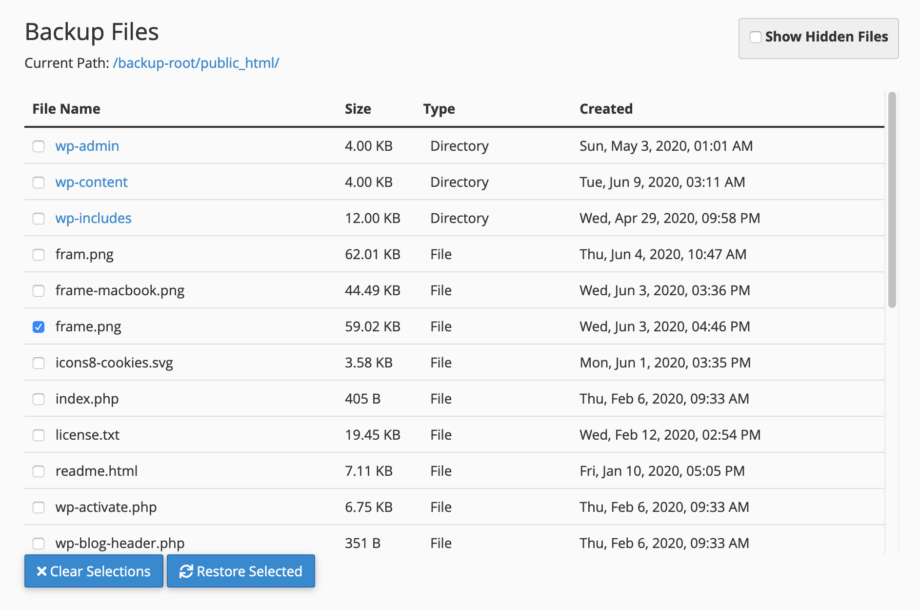 Cum facem restore din cPanel utilizand JetBackup? 3 Screenshot 2020 06 11 at 13.09.52