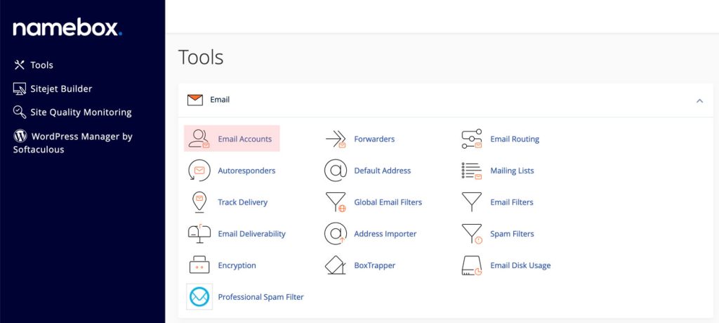 Resetare parola email din cPanel