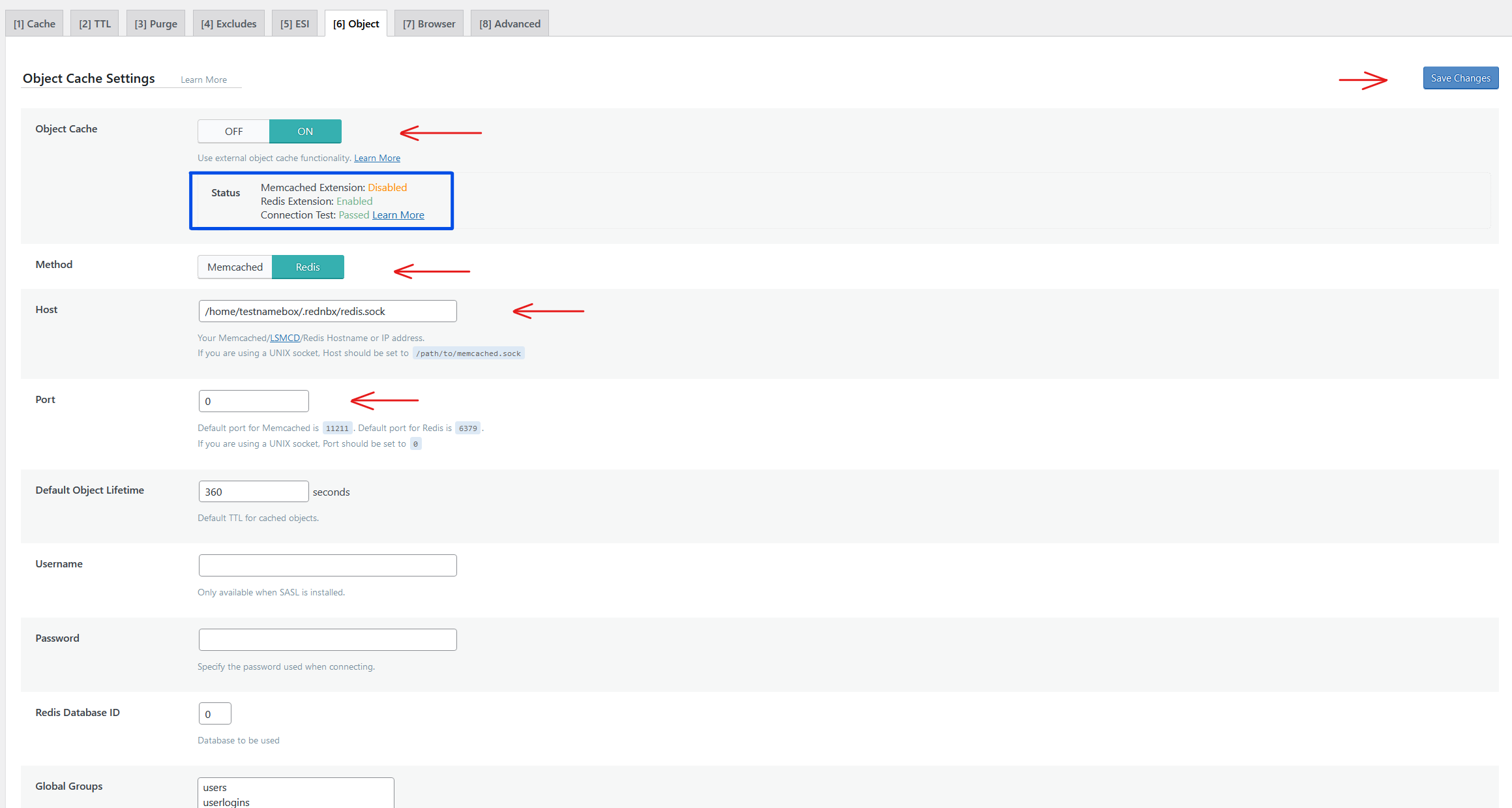 redis object cache